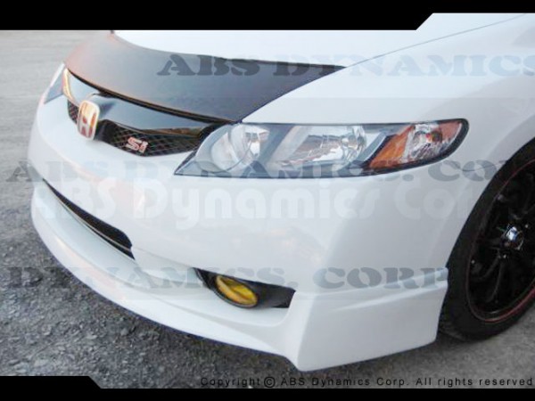 Fit 09-11 Civic  2D HFP Style Front Bumper Lip Free Add On Lower Splitter